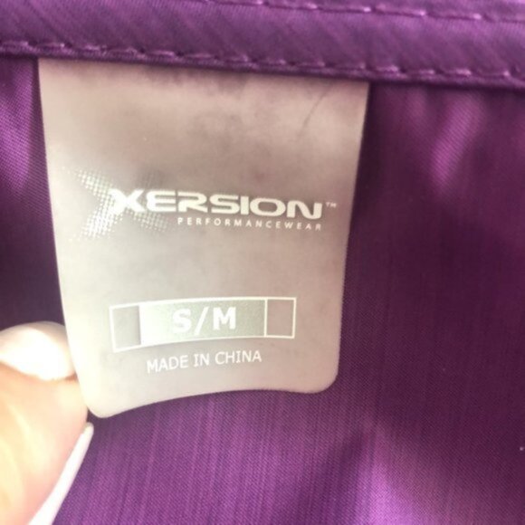 Xersion Cropped Rain Coat Jacket Water Resistant Bright Purple Sz.S-M New - Picture 9 of 11